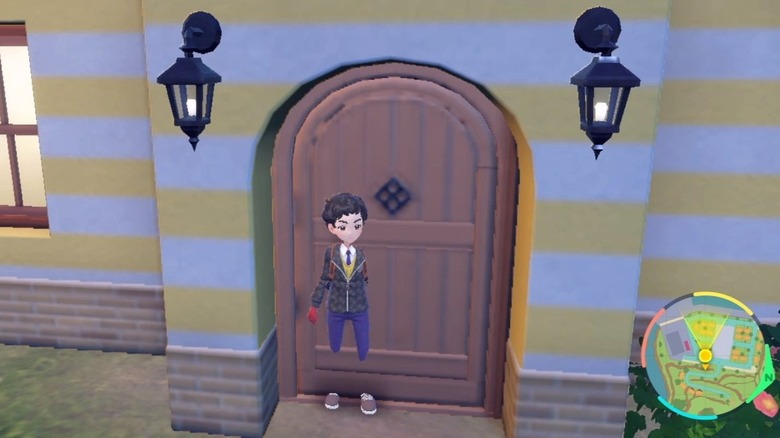 Player character in Pokémon Scarlet and Violet clipping through door