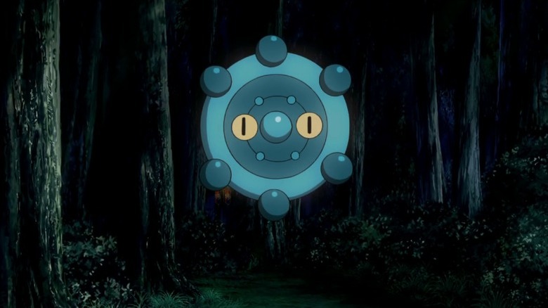 bronzor pokemon anime forest stare