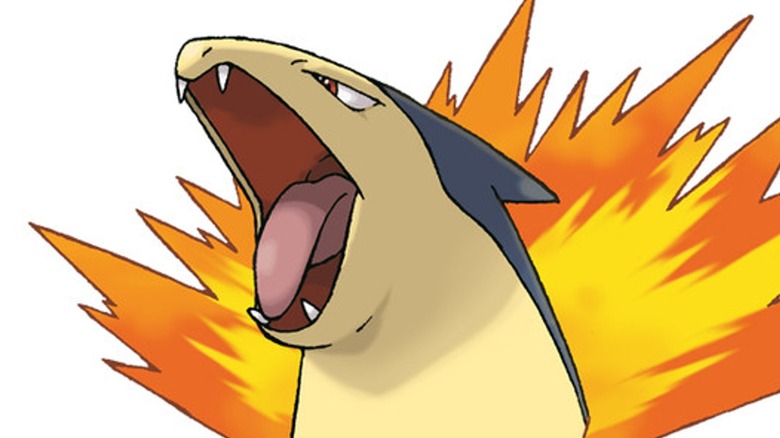 Typhlosion roaring