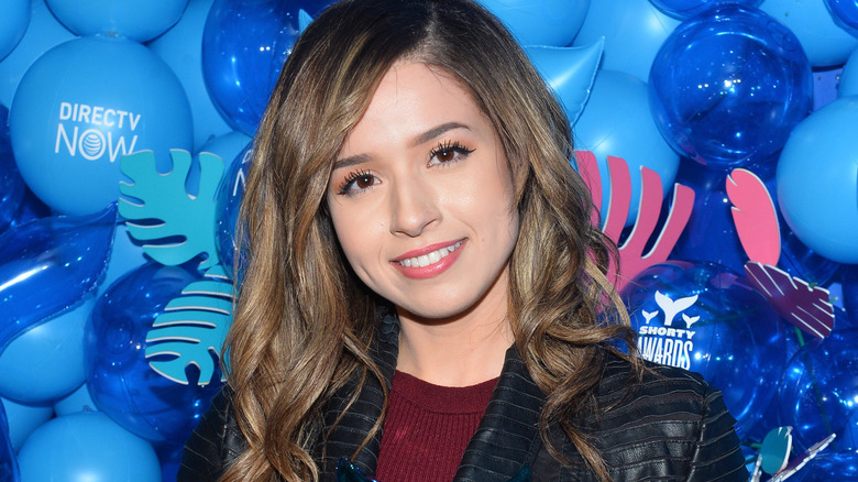 Pokimane smiles balloons