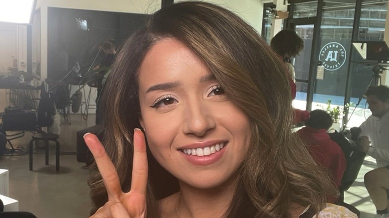 Pokimane face close up