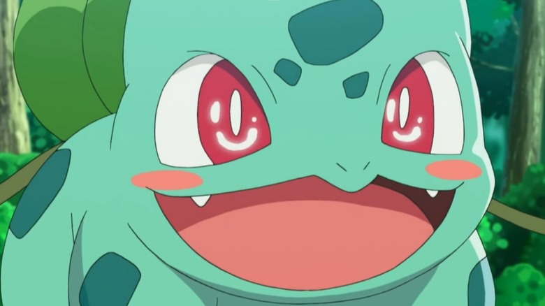 Bulbasaur smiling