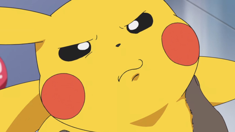 Pokémon Pikachu upset close up