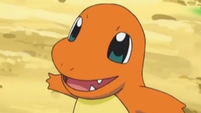 Charmander smiling close up