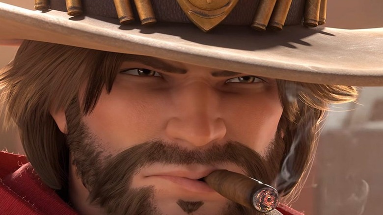 McCree with a cigar