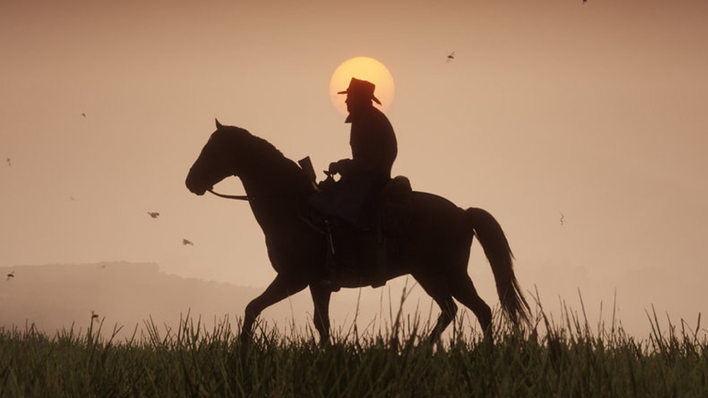 Red Dead John Horse Silhouette