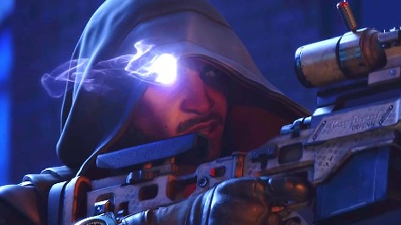 Jacob aiming sniper rifle