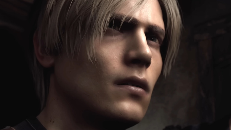 Leon RE4 remake closeup