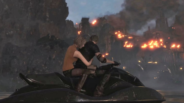 Ashley Leon jet ski fire