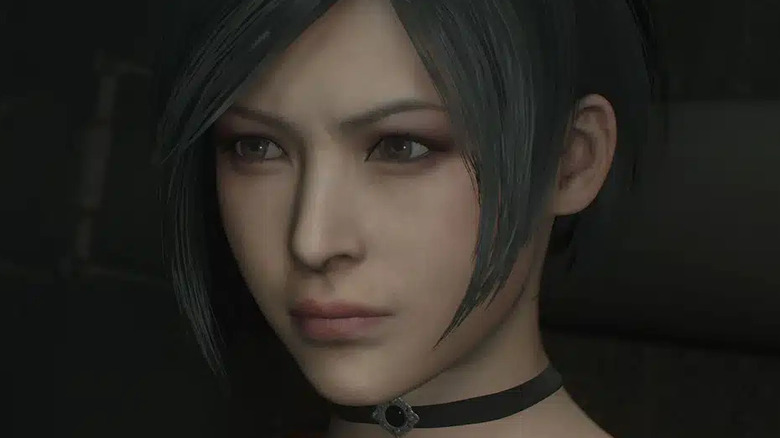 Ada Wong frowning