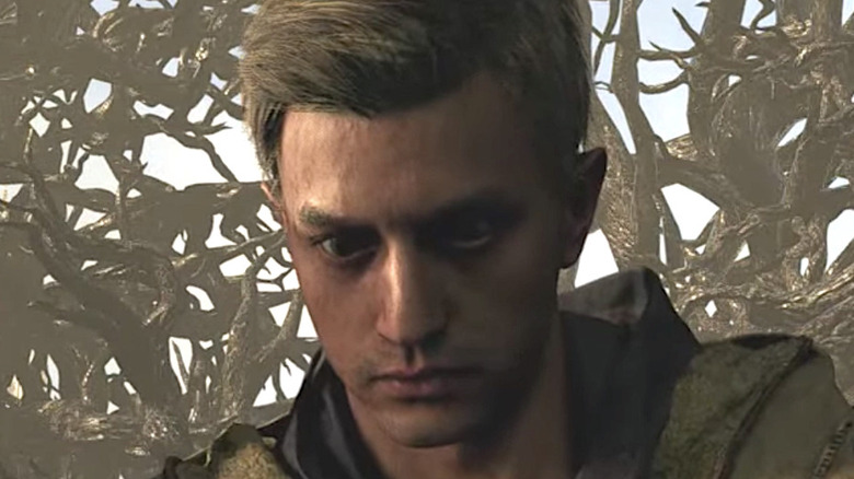 Resident Evil Village Ethan frowns