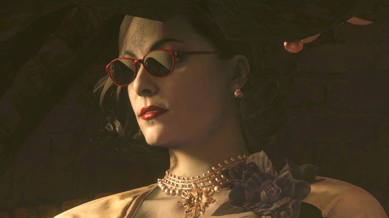 Lady Dimitrescu in glasses