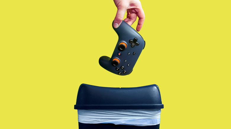 Google Stadia thrown in trash