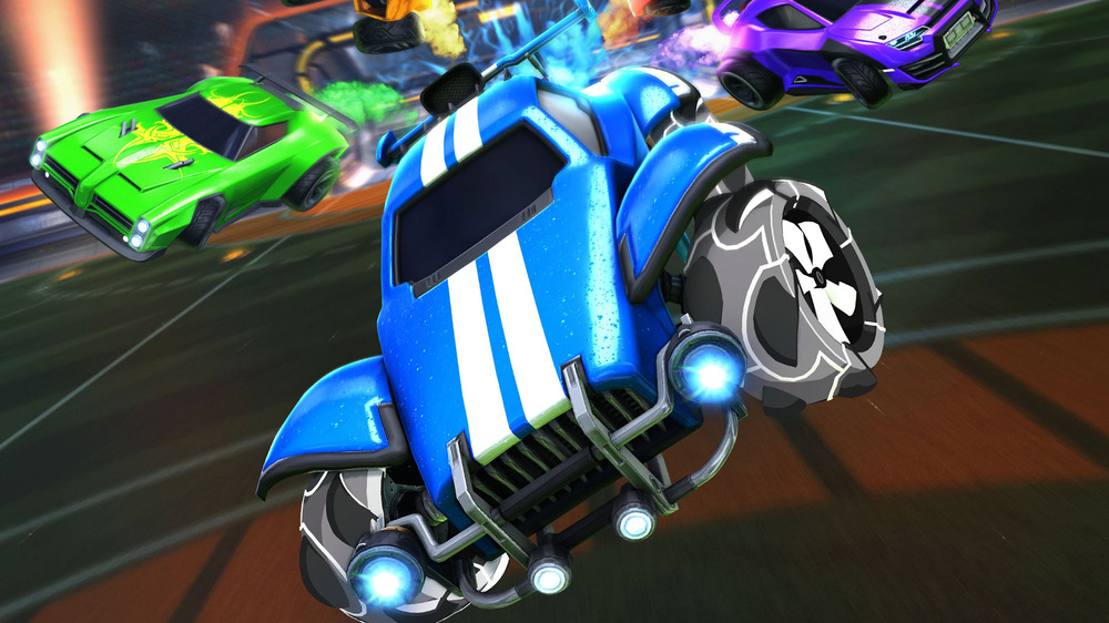 Rocket League Blue Car