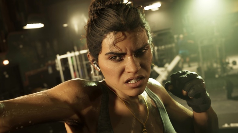 Lucia Caminos boxing in Grand Theft Auto 6