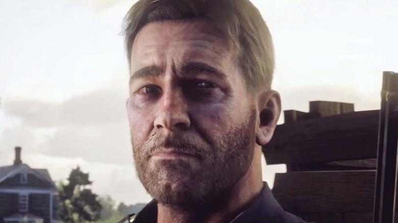 Arthur Morgan crying