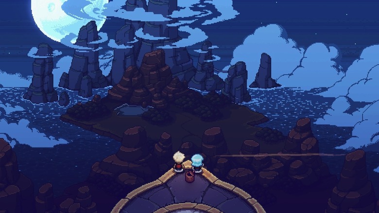 Zale and Valere looking at the moon