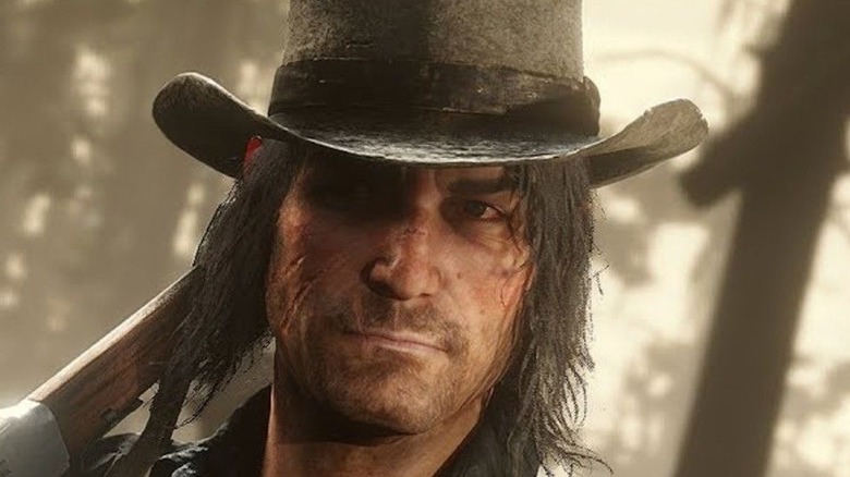 John Marston smiles