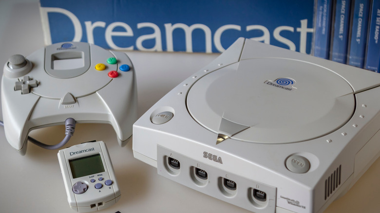 Sega Dreamcast with controller