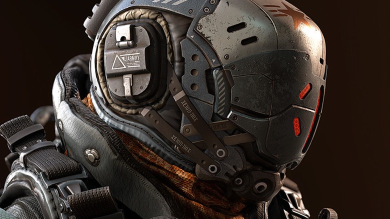 Titanfall person in helmet