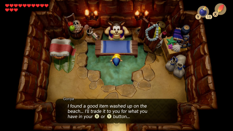 Link's Awakening boomerang swap