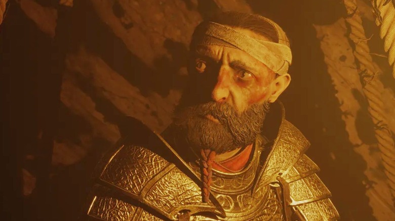 God of War Ragnarök Sindri beaten up