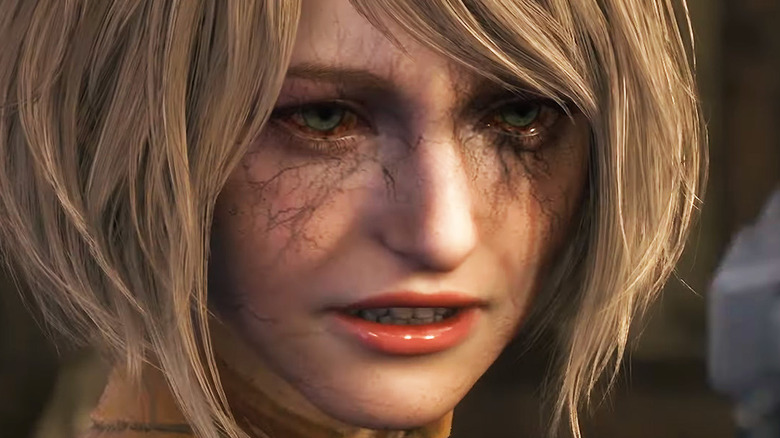 RE4 remake Ashley close up