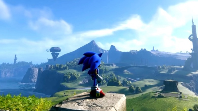 Sonic Frontiers cliff view