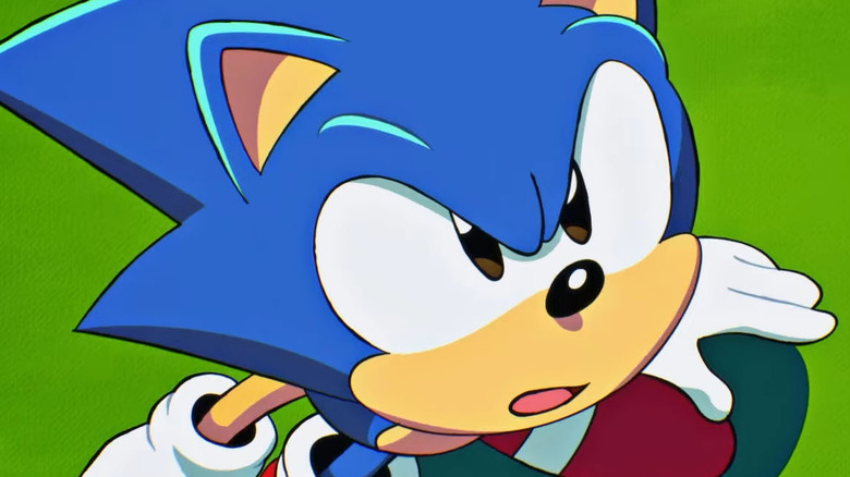 Sonic looking up