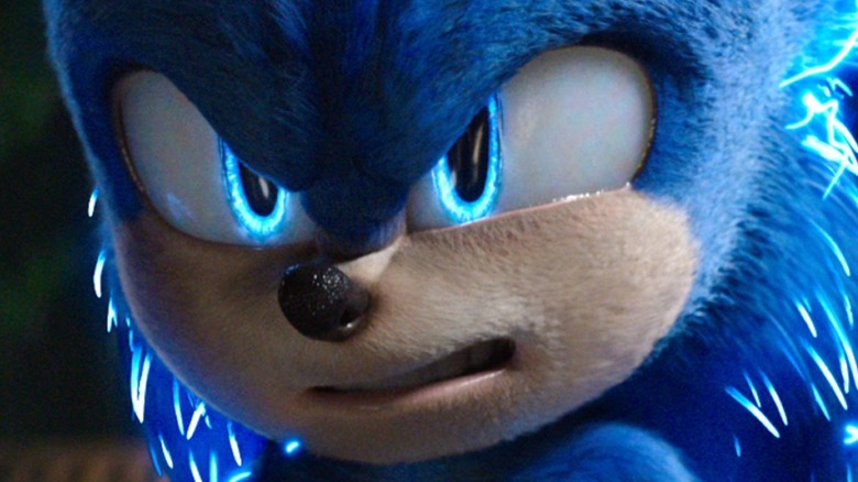 Sonic looking angry