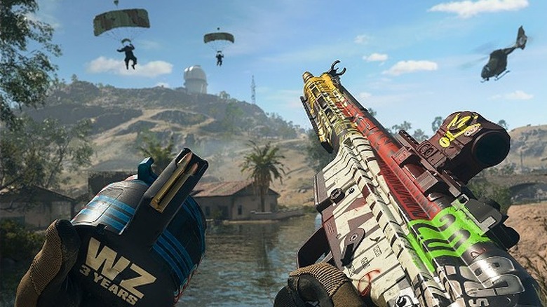 Operators parachuting