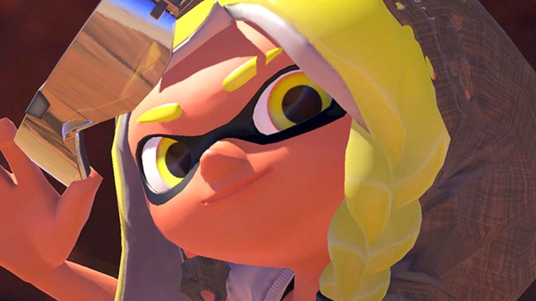 A Splatoon 3 inkling wearing sunglasses