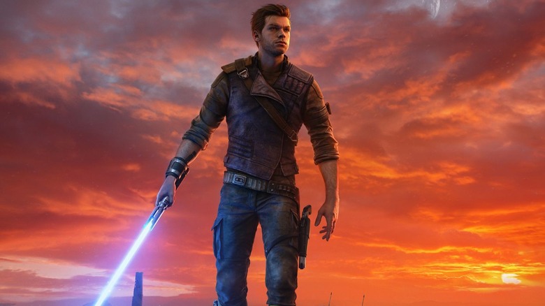 Cal lightsaber sunset