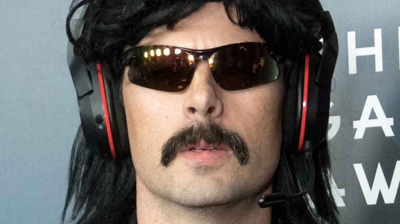 Dr Disrespect wearing sunglasses and headphones