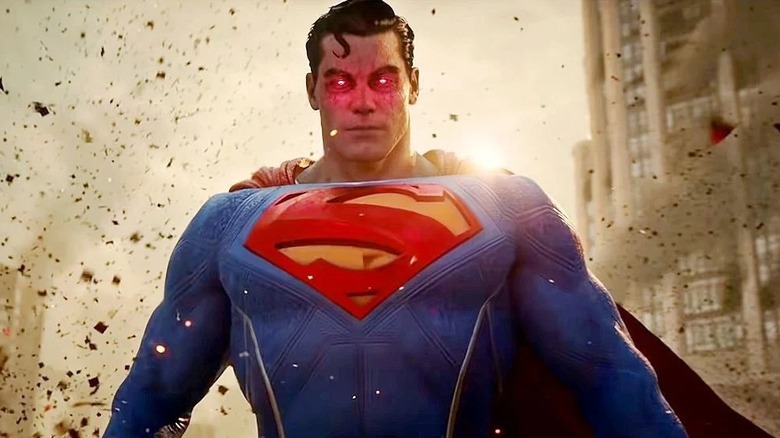 Superman red eyes