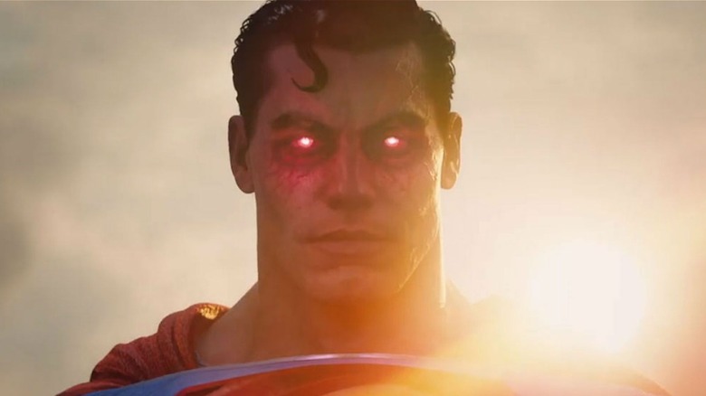 Superman red eyes