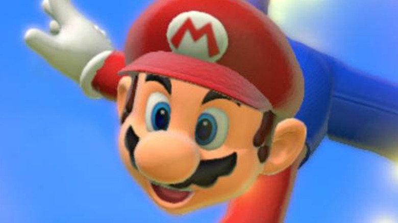 Mario in the air Super Mario 3D World