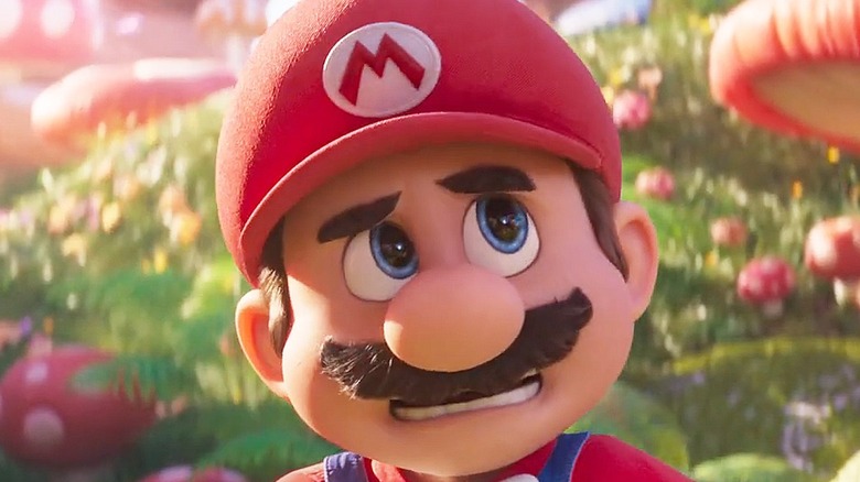 Mario looking nervous
