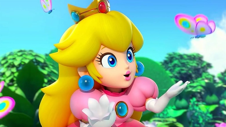 Princess Peach from the video game Super Mario in 2023  Super princess,  Super princess peach, Super mario art