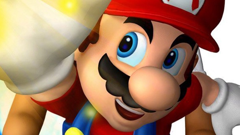 Smiling Mario reaches for sun