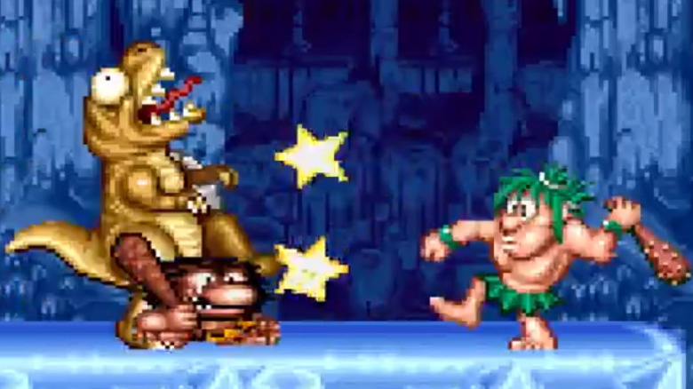 Caveman Smacks T-Rex
