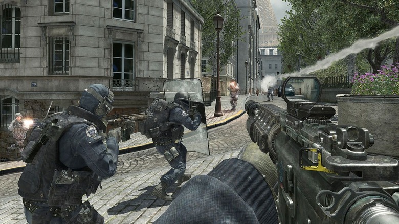 Operators in a firefight