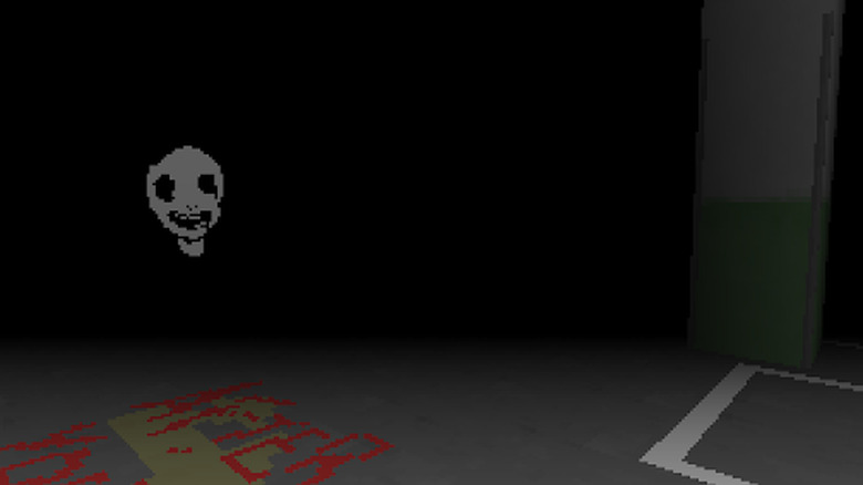 imscared woman with faces