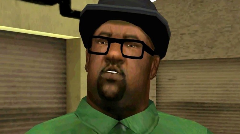 Big Smoke wearing his trilby hat and glasses in Grand Theft Auto: San Andreas