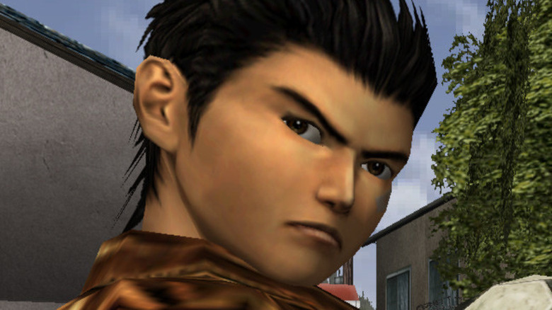 Shenmue's Ryo cocks his head to the side