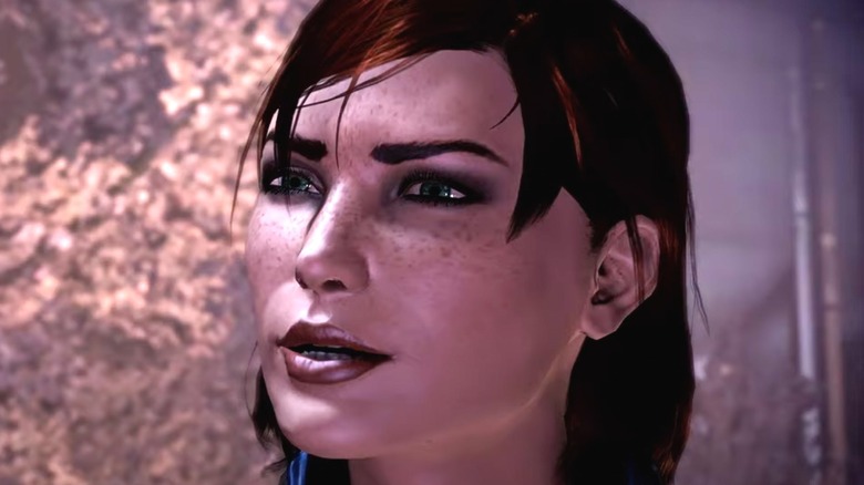 Mass Effect female Commander Shepard talking