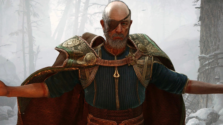 Odin confronting Kratos