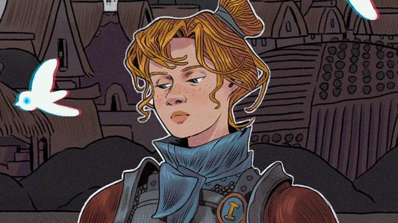 Loop Hero promotional art woman frowning