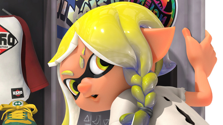 Splatoon Inkling at locker