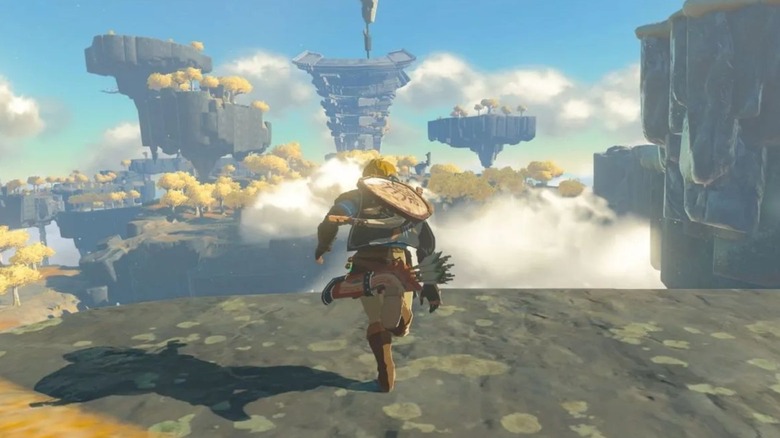 Link runs on Sky Island
